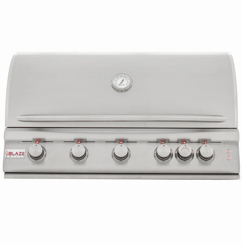 Blaze Grills BLZ5LTE2LP Blaze 40 Inch 5-Burner Lte Gas Grill With Rear Burner And Built-In Lighting System, With Fuel Type - Propane