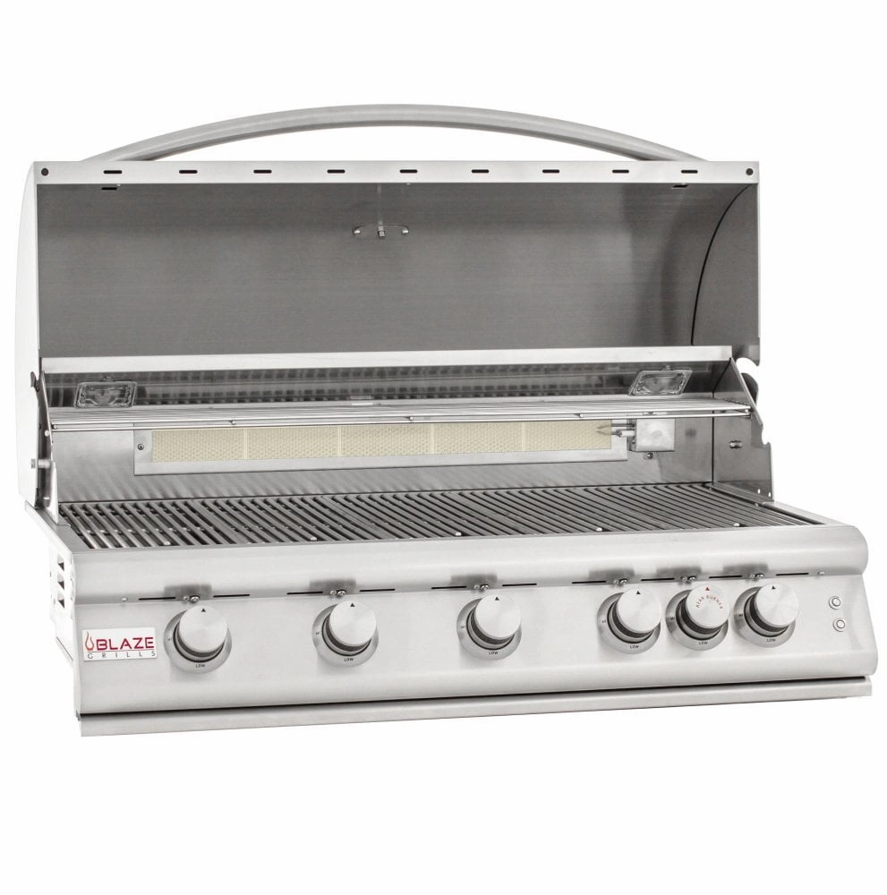 Blaze Grills BLZ5LTE2LP Blaze 40 Inch 5-Burner Lte Gas Grill With Rear Burner And Built-In Lighting System, With Fuel Type - Propane