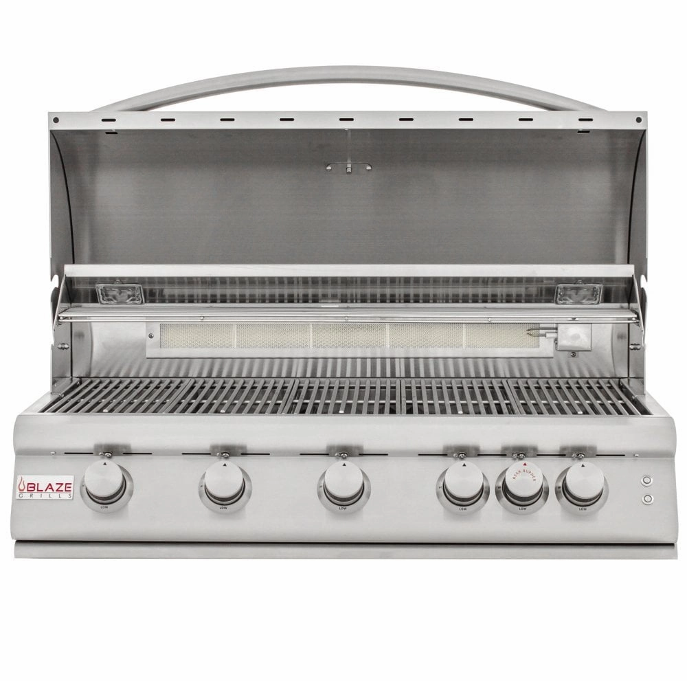 Blaze Grills BLZ5LTE2LP Blaze 40 Inch 5-Burner Lte Gas Grill With Rear Burner And Built-In Lighting System, With Fuel Type - Propane