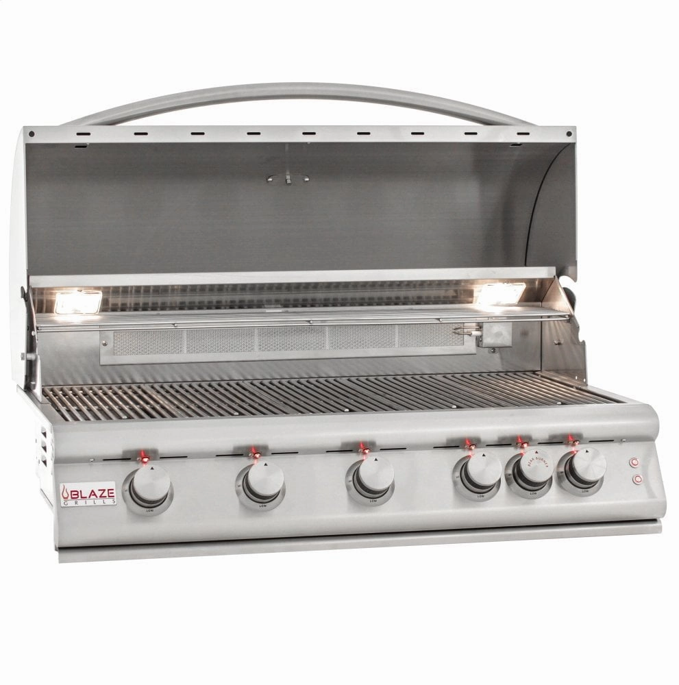 Blaze Grills BLZ5LTE2LP Blaze 40 Inch 5-Burner Lte Gas Grill With Rear Burner And Built-In Lighting System, With Fuel Type - Propane