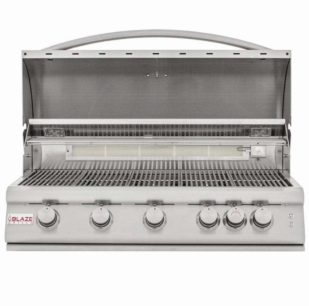 Blaze Grills BLZ5LTE2LP Blaze 40 Inch 5-Burner Lte Gas Grill With Rear Burner And Built-In Lighting System, With Fuel Type - Propane