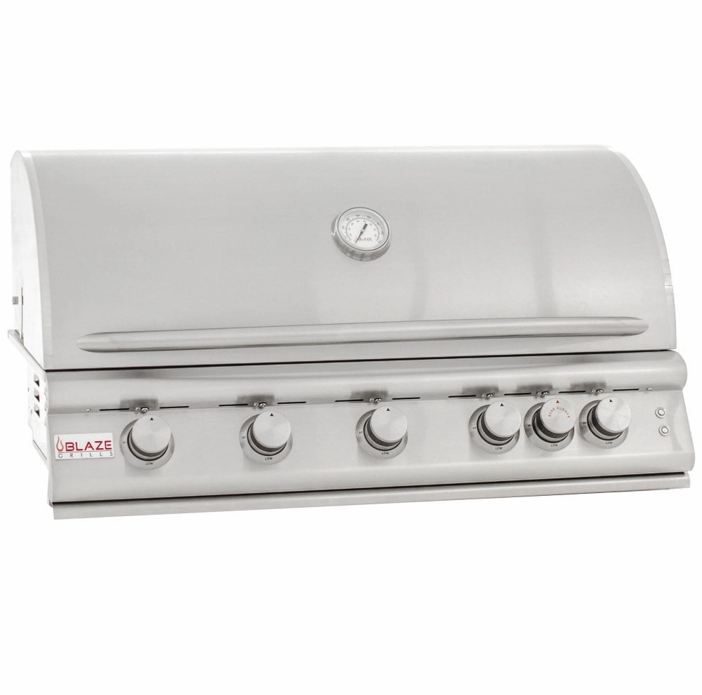 Blaze Grills BLZ5LTE2LP Blaze 40 Inch 5-Burner Lte Gas Grill With Rear Burner And Built-In Lighting System, With Fuel Type - Propane
