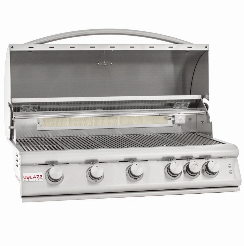 Blaze Grills BLZ5LTE2LP Blaze 40 Inch 5-Burner Lte Gas Grill With Rear Burner And Built-In Lighting System, With Fuel Type - Propane