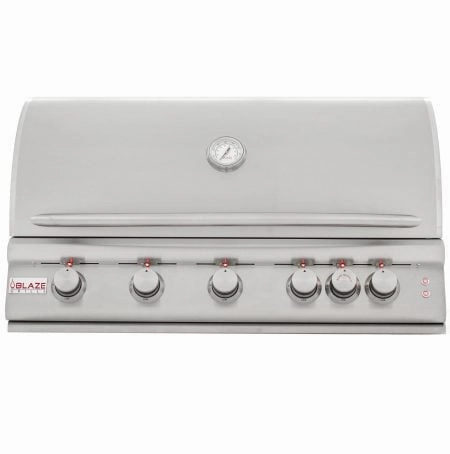 Blaze Grills BLZ5LTE2LP Blaze 40 Inch 5-Burner Lte Gas Grill With Rear Burner And Built-In Lighting System, With Fuel Type - Propane Liquid Propane Barbeque Grills,propane gas grill