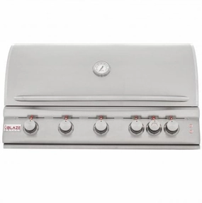 Blaze Grills BLZ5LTE2NG Blaze 40 Inch 5-Burner Lte Gas Grill With Rear Burner And Built-In Lighting System, With Fuel Type - Natural Gas Barbeque Grills,outdoor bbq grill