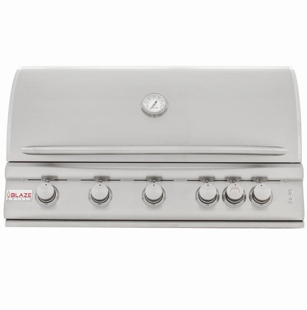 Blaze Grills BLZ5LTE2NG Blaze 40 Inch 5-Burner Lte Gas Grill With Rear Burner And Built-In Lighting System, With Fuel Type - Natural Gas