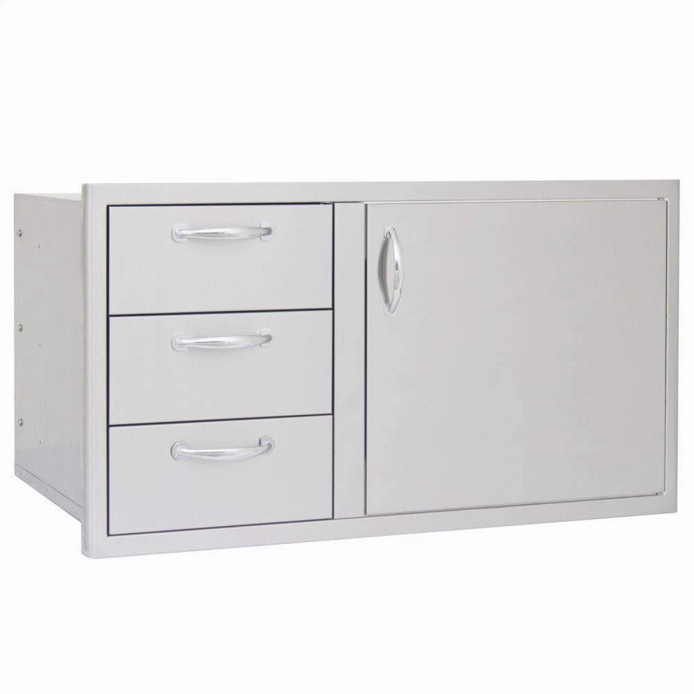 Blaze Grills BLZDDC39R Blaze 39 Inch Access Door And Triple Drawer Combo