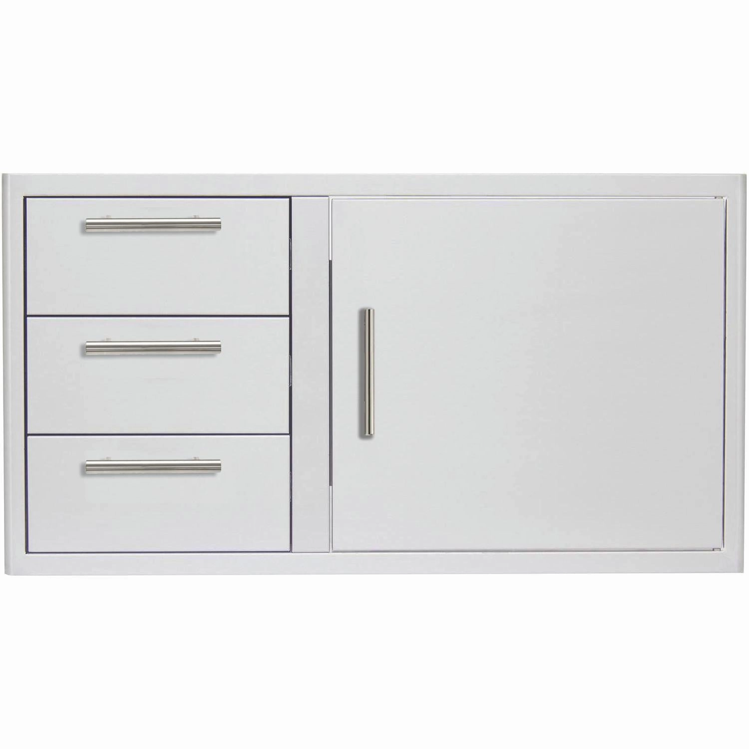Blaze Grills BLZDDCR39LTSC Blaze 39-Inch Access Door And Triple Drawer Combo Storage,outdoor grill storage cabinet