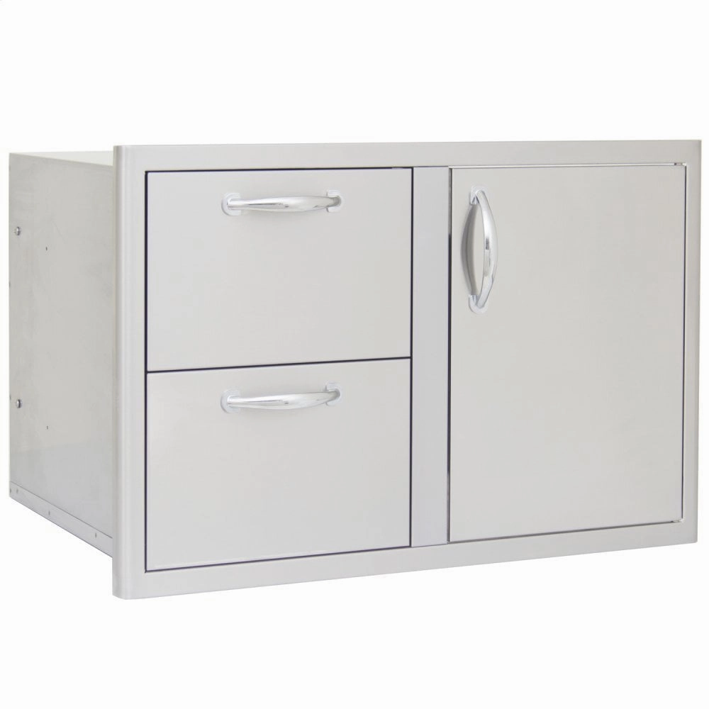 Blaze Grills BLZDDCR Blaze 32 Inch Access Door & Double Drawer Combo