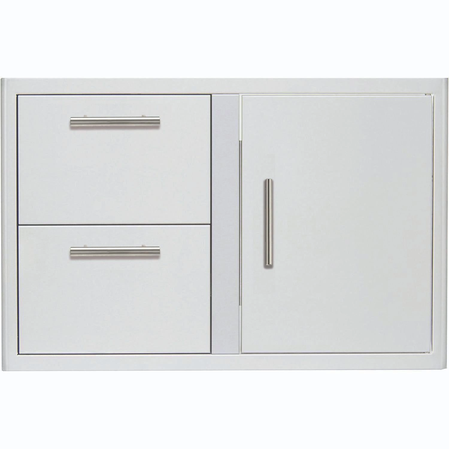Blaze Grills BLZDDCRLTSC Blaze 32-Inch Access Door & Double Drawer Combo Storage,outdoor grill storage cabinet