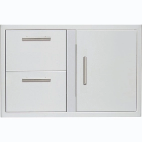 Blaze Grills BLZDDCRLTSC Blaze 32-Inch Access Door & Double Drawer Combo Storage,outdoor grill storage cabinet