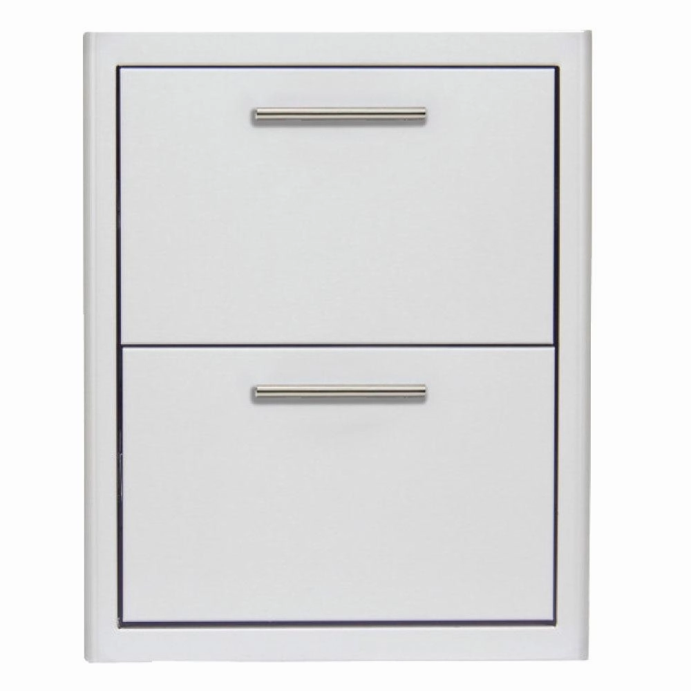Blaze Grills BLZDRW2RLT Blaze 16-Inch Double Access Drawer Storage,outdoor grill storage cabinet