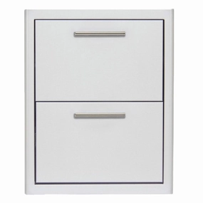 Blaze Grills BLZDRW2RLT Blaze 16-Inch Double Access Drawer Storage,outdoor grill storage cabinet