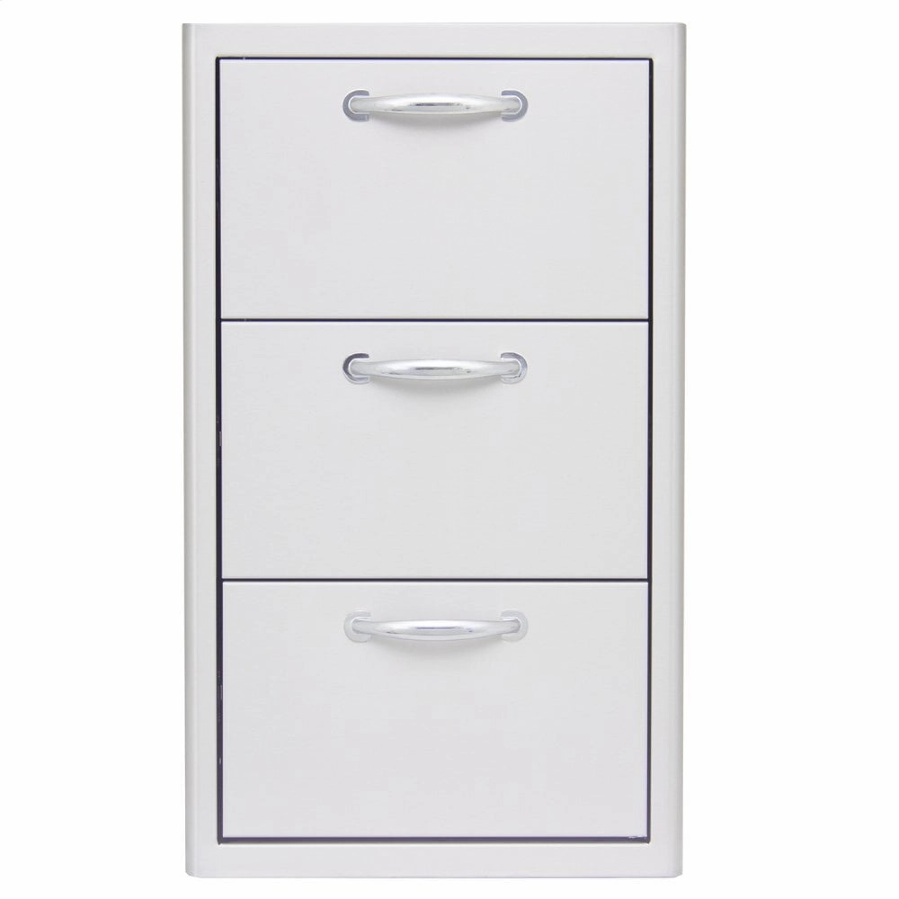 Blaze Grills BLZDRW3R Blaze 16 Inch Triple Access Drawer Storage,outdoor grill storage cabinet