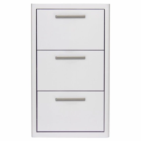 Blaze Grills BLZDRW3RLT Blaze 16-Inch Triple Access Drawer Storage,outdoor grill storage cabinet