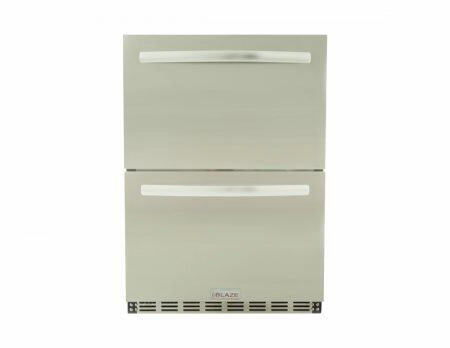 Blaze Grills BLZSSRFDBDR51 Blaze Double Drawer 5.1 Cu. Ft. Refrigerator Outdoor Refrigerators,outdoor mini fridge
