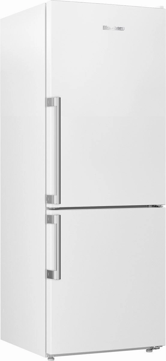 Blomberg Appliances BRFB1045WH 24In Counter Depth 11.43 Cuft Bottom Freezer Fridge With Full Frost Free, White