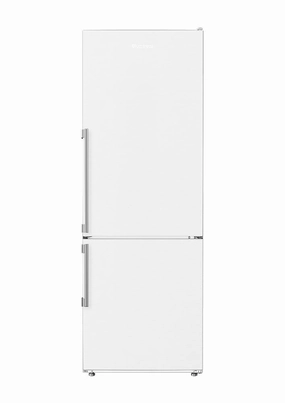 Blomberg Appliances BRFB1045WH 24In Counter Depth 11.43 Cuft Bottom Freezer Fridge With Full Frost Free, White Freestanding Refrigerators freestanding fridge freezer combo