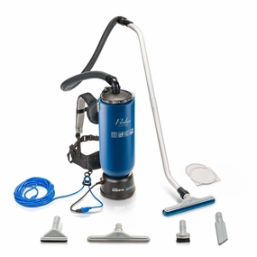 Blue Prolux 10 Quart Commercial Backpack Vacuum with 5 year warranty upright vacuum, stick vacuum