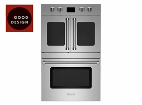 Bluestar BSDEWO30ECSDDDV2 30" Double Electric Wall Oven With French & Drop Down Doors Wall Ovens 27 inch wall oven built-in