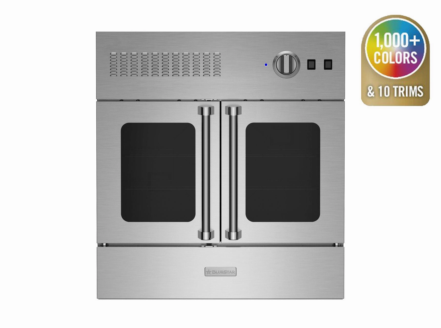 Bluestar BWO30AGSV2 30" Gas Wall Oven With French Doors Wall Ovens convection wall oven with steam assist