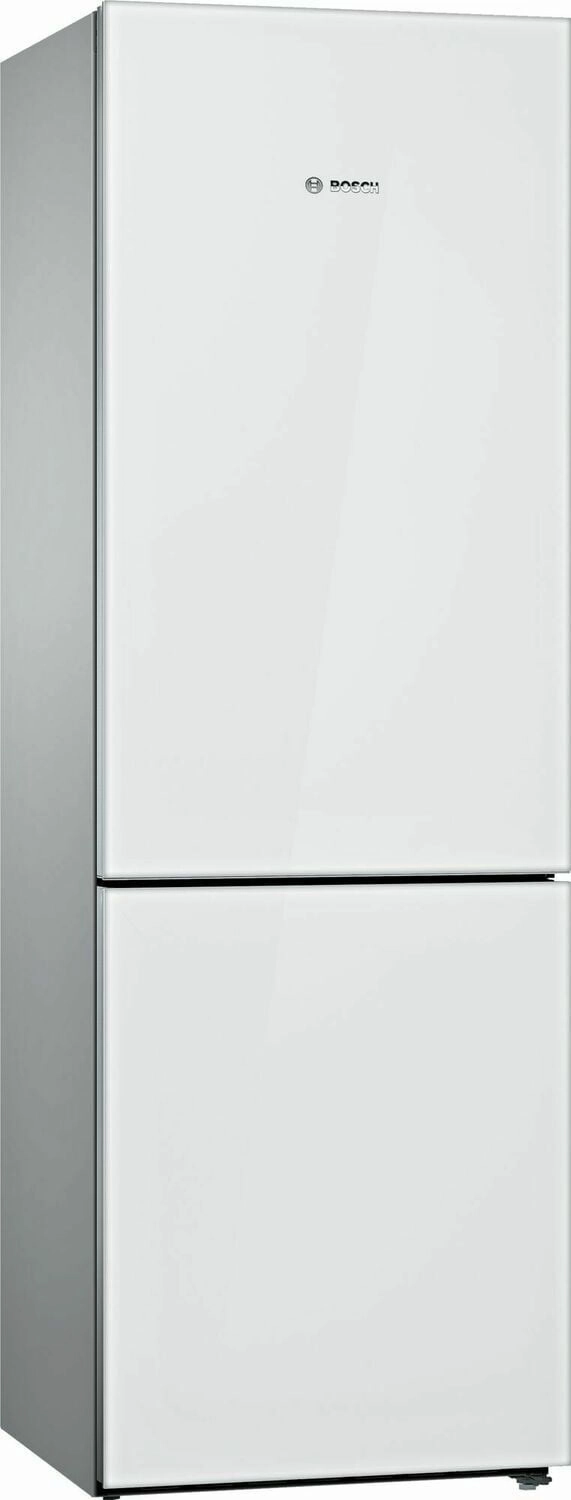 Bosch B10CB81NVW 800 Series Free-Standing Fridge-Freezer With Freezer At Bottom, Glass Door 23.5'' White B10Cb81Nvw Freestanding Refrigerators freestanding fridge freezer combo
