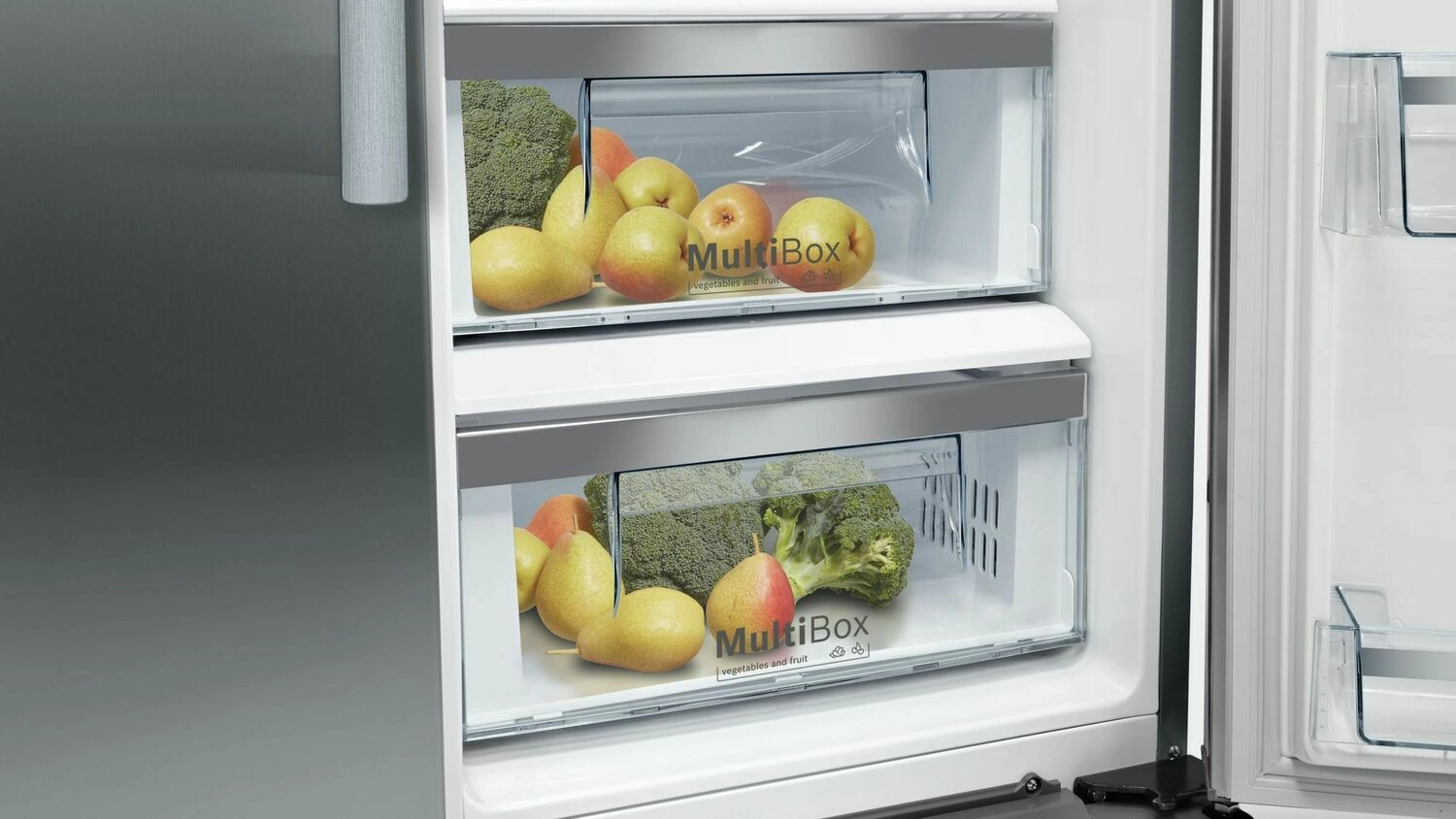 Bosch B20CS30SNS 300 Series Freestanding Counter-Depth Side-By-Side Refrigerator 36'' Easy Clean Stainless Steel B20Cs30Sns