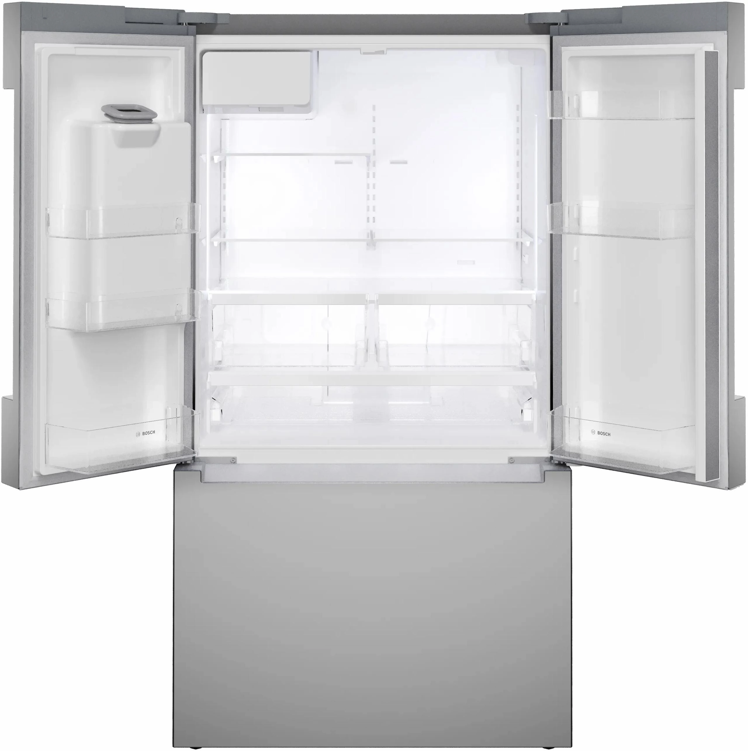 Bosch B36CD10ENS 100 Series French Door Bottom Mount Refrigerator 36" Stainless Steel (With Anti-Fingerprint), Total No Frost