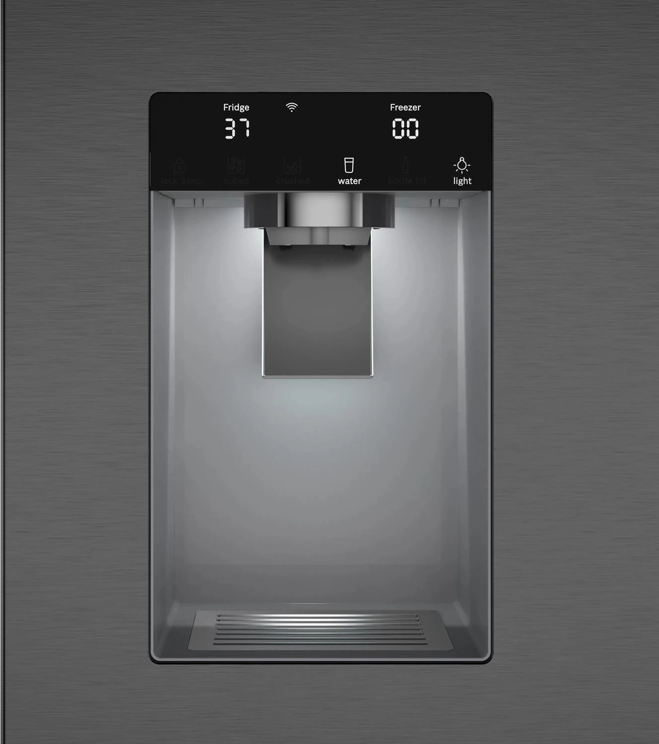 Bosch B36CD52SNB 500 Series French Door Bottom Mount Refrigerator 36" Black Stainless Steel, Total No Frost