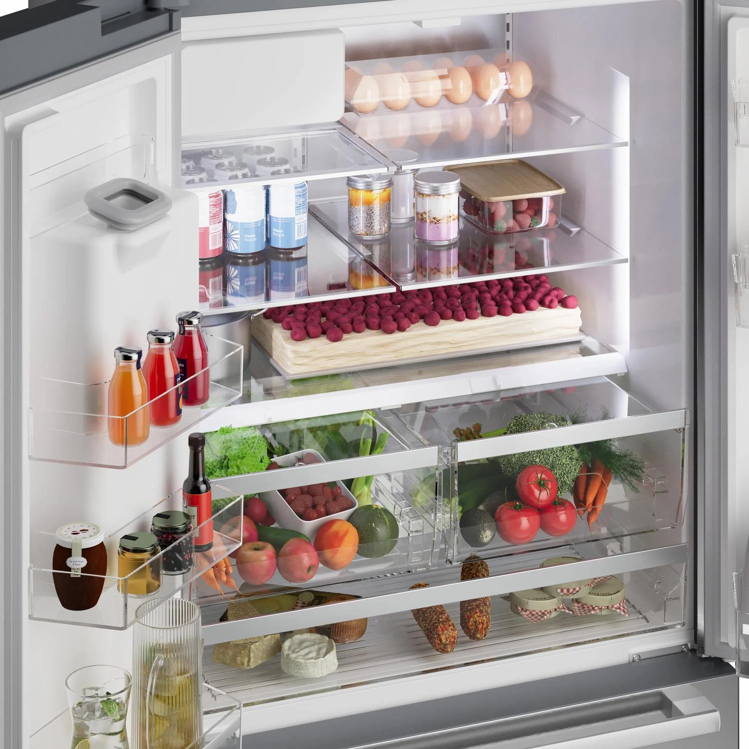 Bosch B36CD52SNS 500 Series French Door Bottom Mount Refrigerator 36" Stainless Steel (With Anti-Fingerprint), Total No Frost
