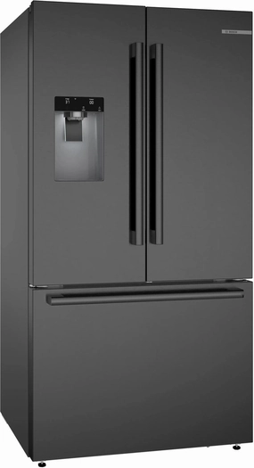 Bosch B36FD52SNB 500 Series French Door Bottom Mount Refrigerator 36" Black Stainless Steel Freestanding Refrigerators freestanding fridge freezer combo