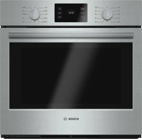 Bosch HBL5451UC 500 Series, 30", Single Wall Oven, Ss, Eu Convection, Knob Control Wall Ovens oven with smart temperature control