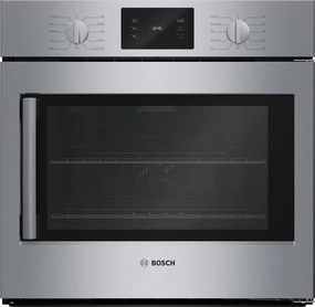 Bosch HBL5455RUC 500 Series Single Wall Oven 30" Right Sideopening Door, Stainless Steel Wall Ovens convection wall oven with steam assist