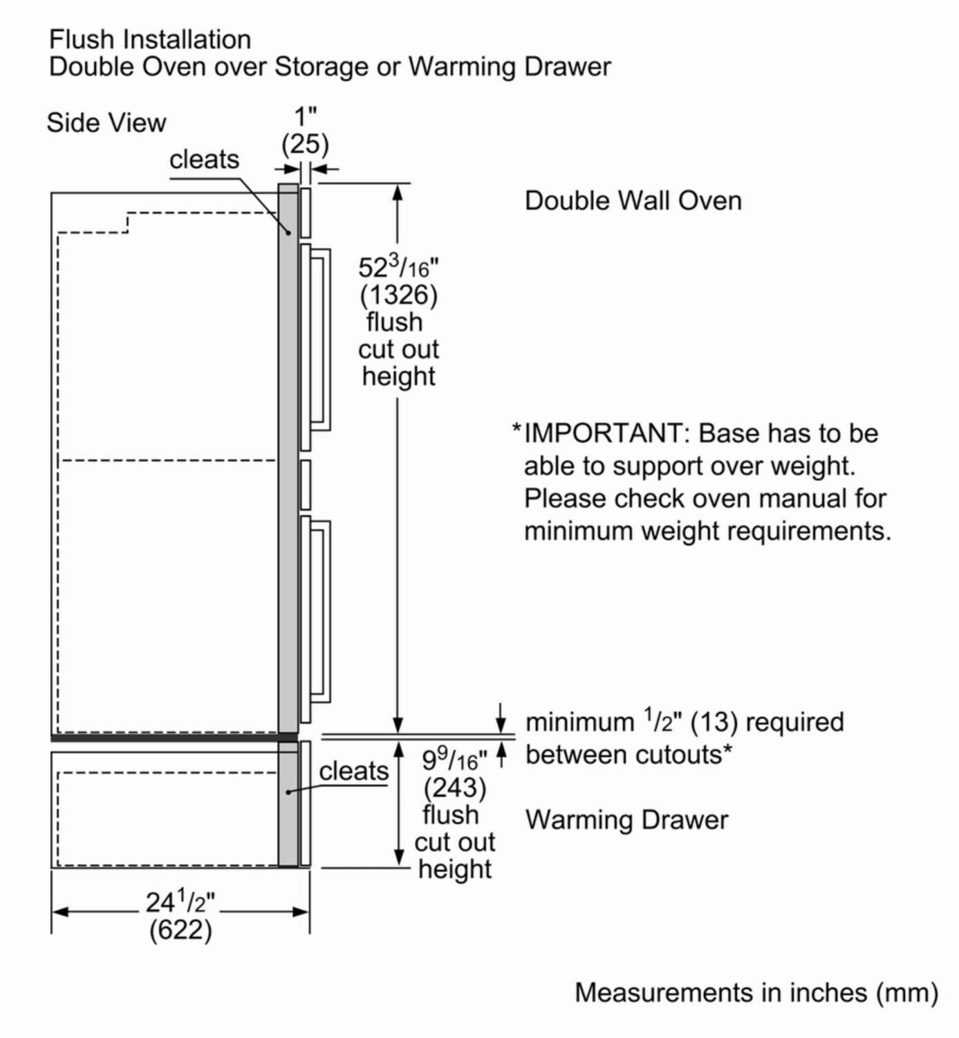 Bosch HBL5551UC 500 Series, 30", Double Wall Oven, Ss, Thermal/Thermal, Knob Control