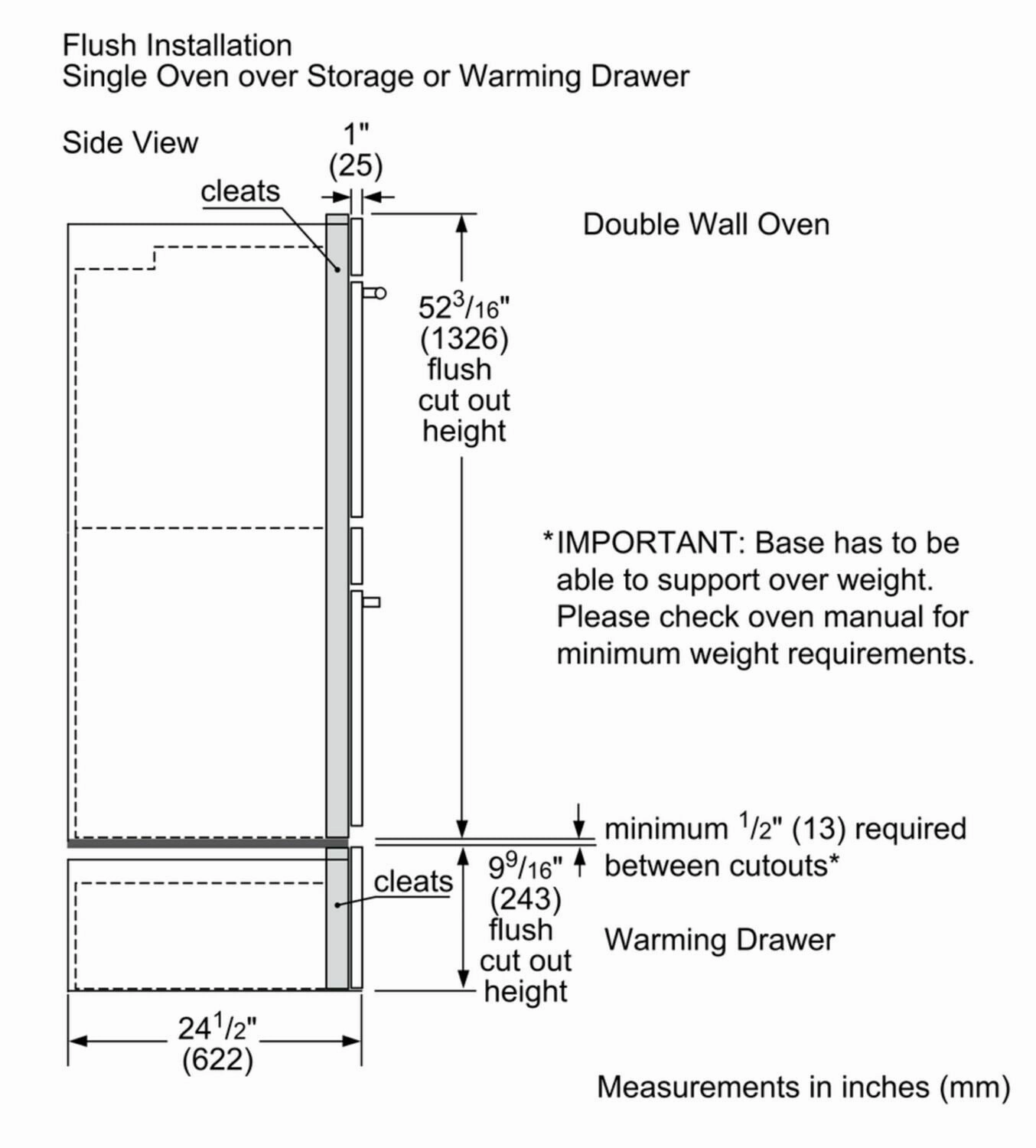 Bosch HBL5551UC 500 Series, 30", Double Wall Oven, Ss, Thermal/Thermal, Knob Control