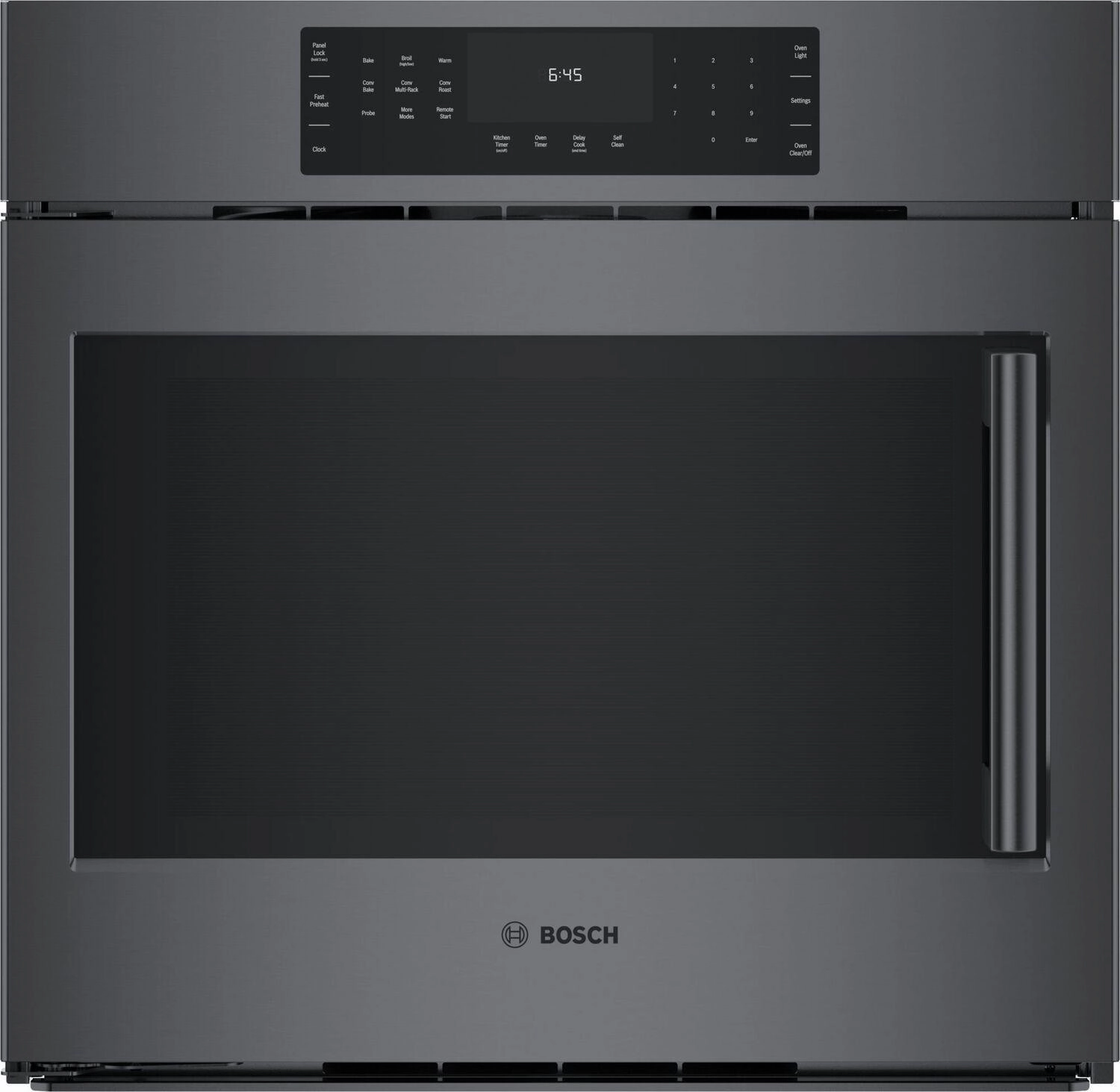 Bosch HBL8444LUC 800 Series Single Wall Oven 30'' Left Sideopening Door, Black Stainless Steel Hbl8444Luc Wall Ovens oven with smart temperature control