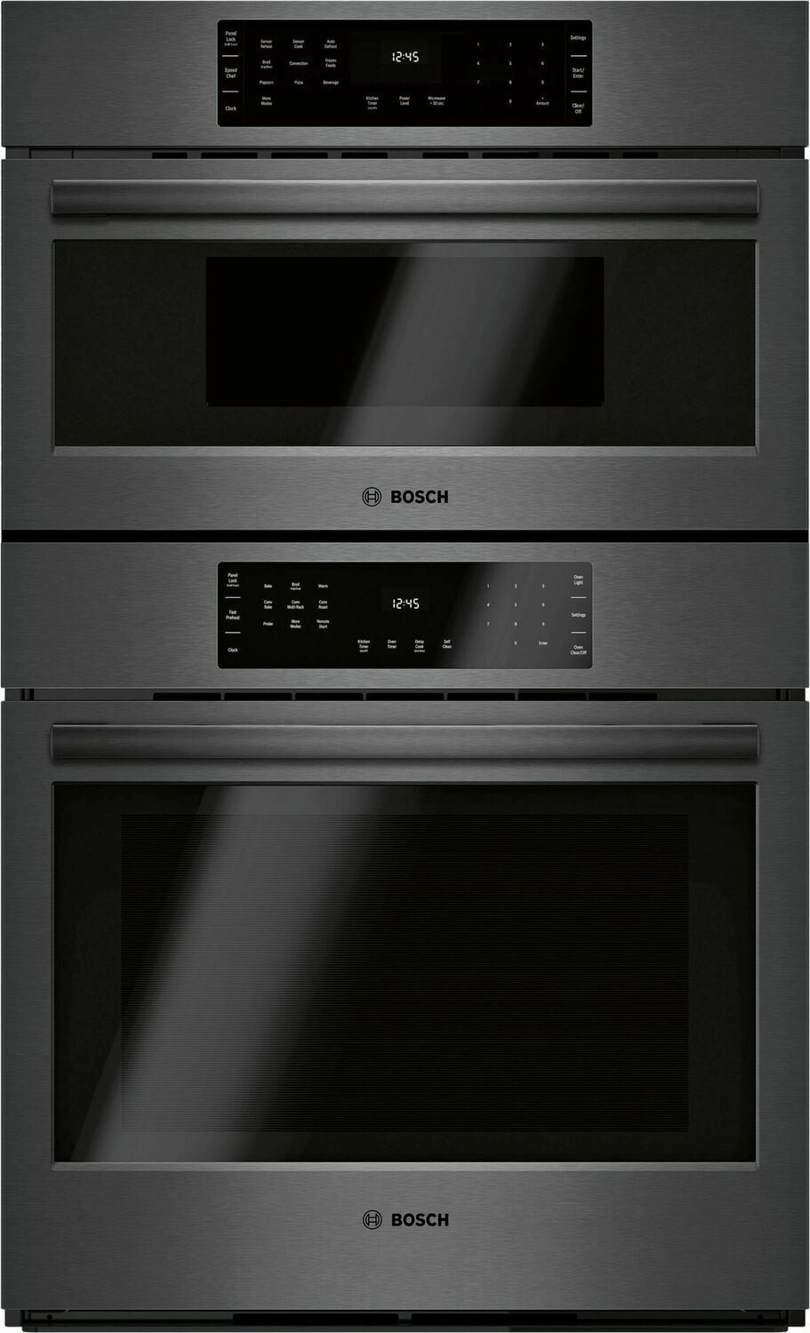 Bosch HBL8743UC 800 Series Combination Oven 30'' Black Stainless Steel Hbl8743Uc Wall Ovens oven with smart temperature control