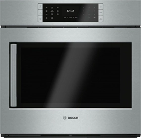 Bosch HBLP451RUC Benchmark Series, 30", Single Wall Oven, Ss, Eu Conv., Tft Touch Control, Right Swing Wall Ovens 27 inch wall oven built-in