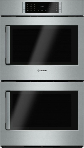 Bosch HBLP651RUC Benchmark Series, 30", Double Wall Oven, Ss, Eu Conv./Eu Conv., Tft Touch Control, Right Swing Wall Ovens 27 inch wall oven built-in