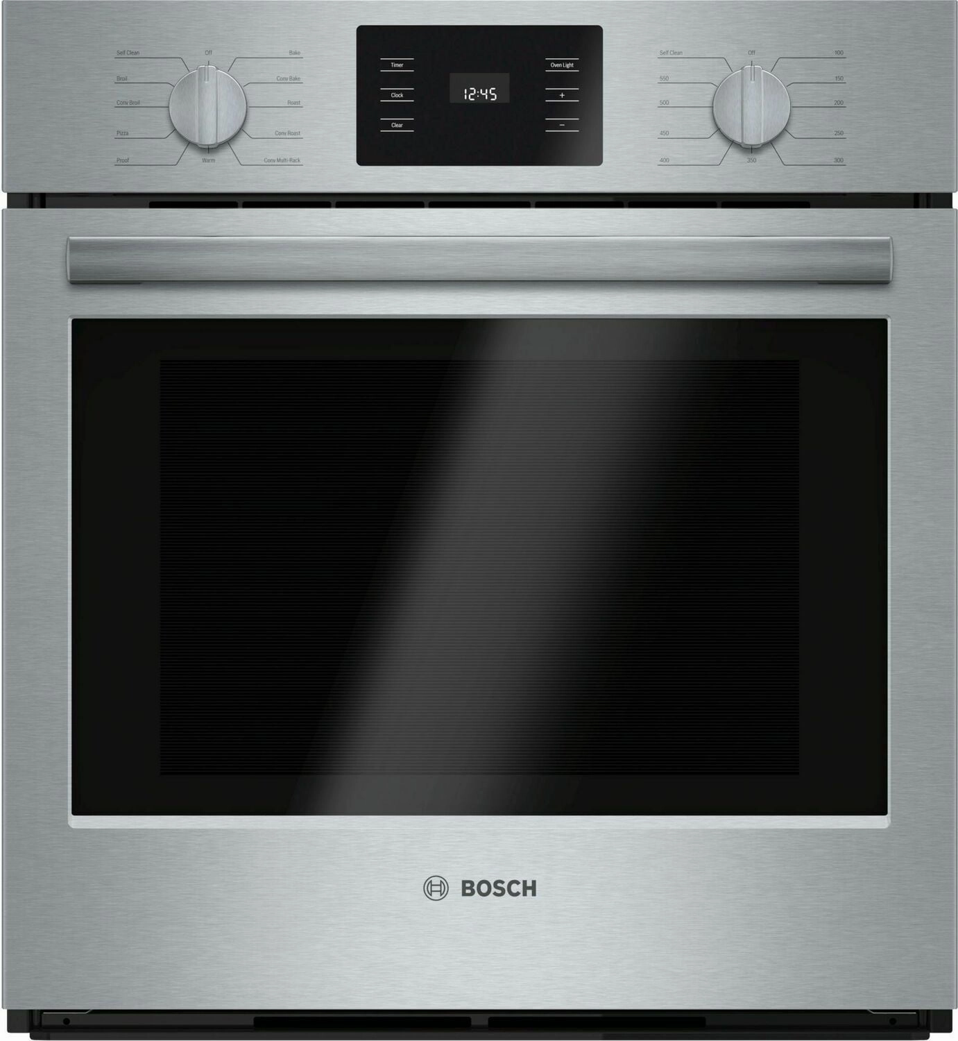 Bosch HBN5451UC 500 Series, 27", Single Wall Oven, Ss, Eu Convection, Knob Control Wall Ovens 27 inch wall oven built-in