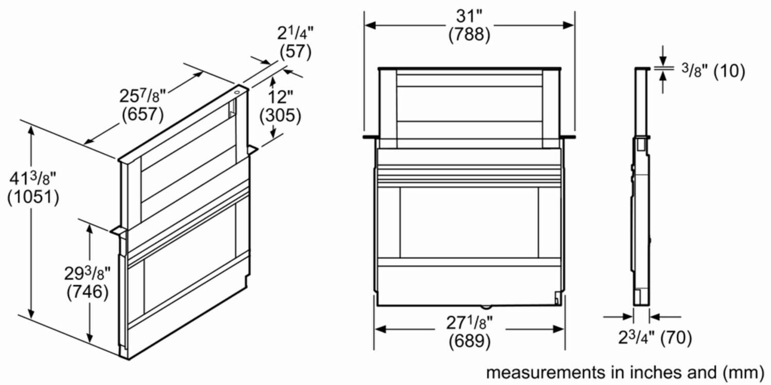 Bosch HDD80051UC 800 Series Downdraft Ventilation 30'' Stainless Steel Hdd80051Uc