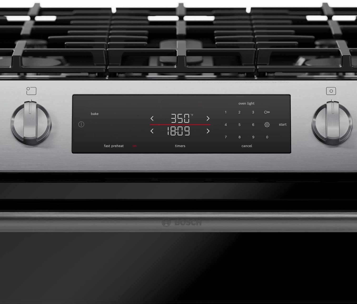 Bosch HGF1050MUC 100 Series Freestanding Gas Range Stainless Steel