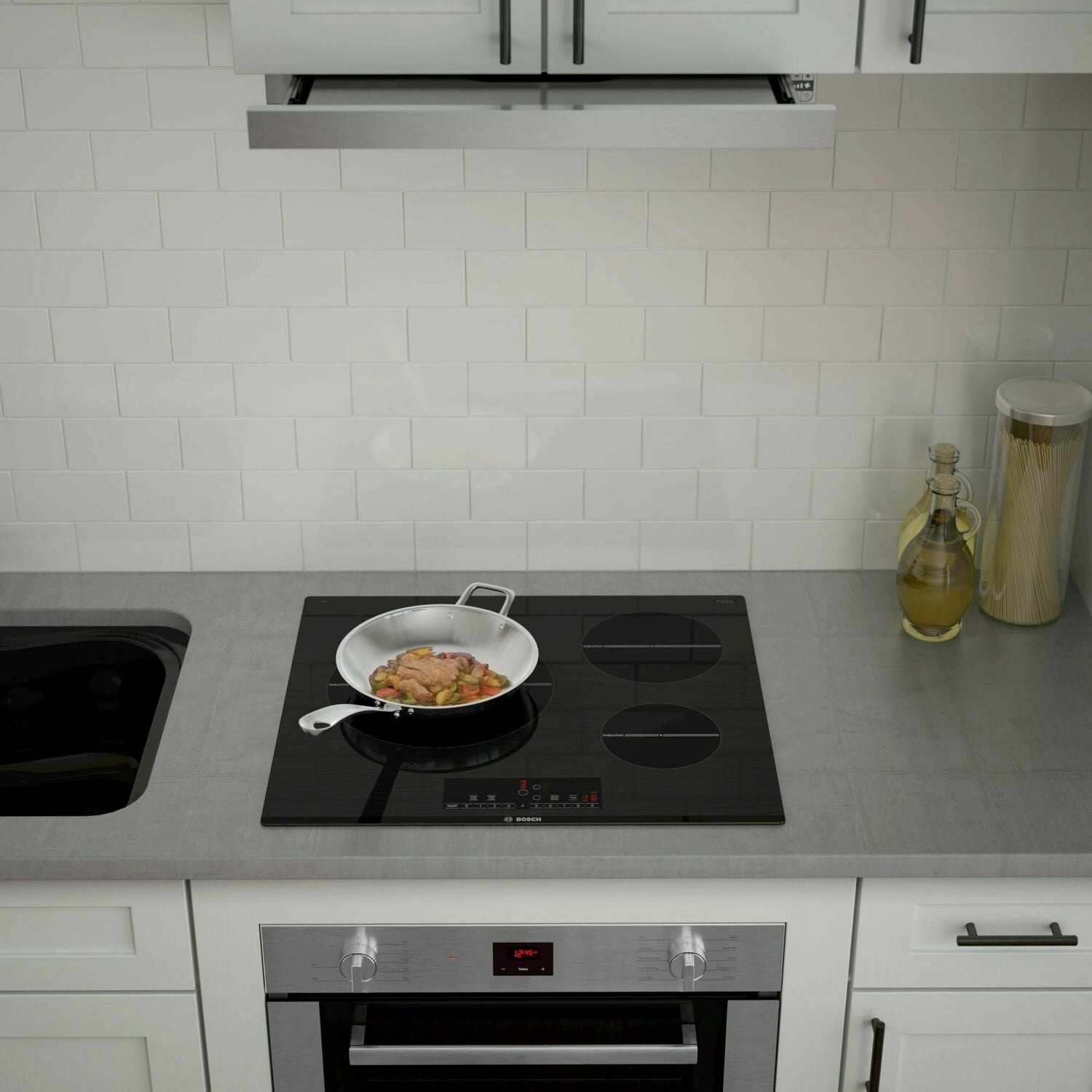 Bosch HUI54452UC 500 Series Pull-Out Hood Stainless Steel Hui54452Uc