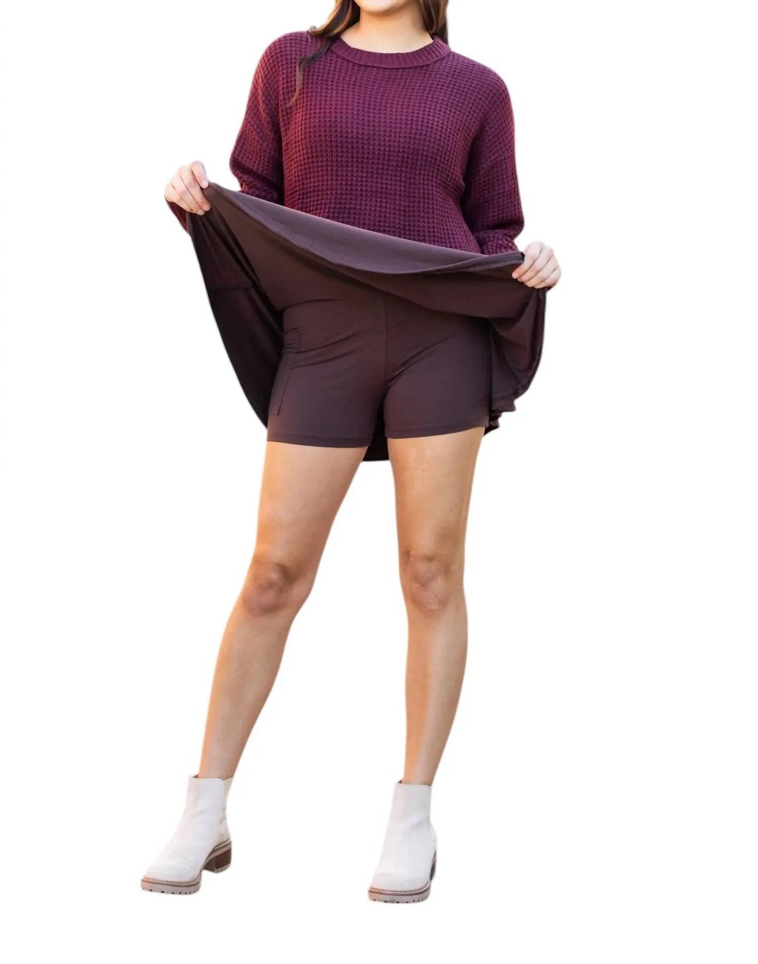 Britt Skort With Pocket In Brown