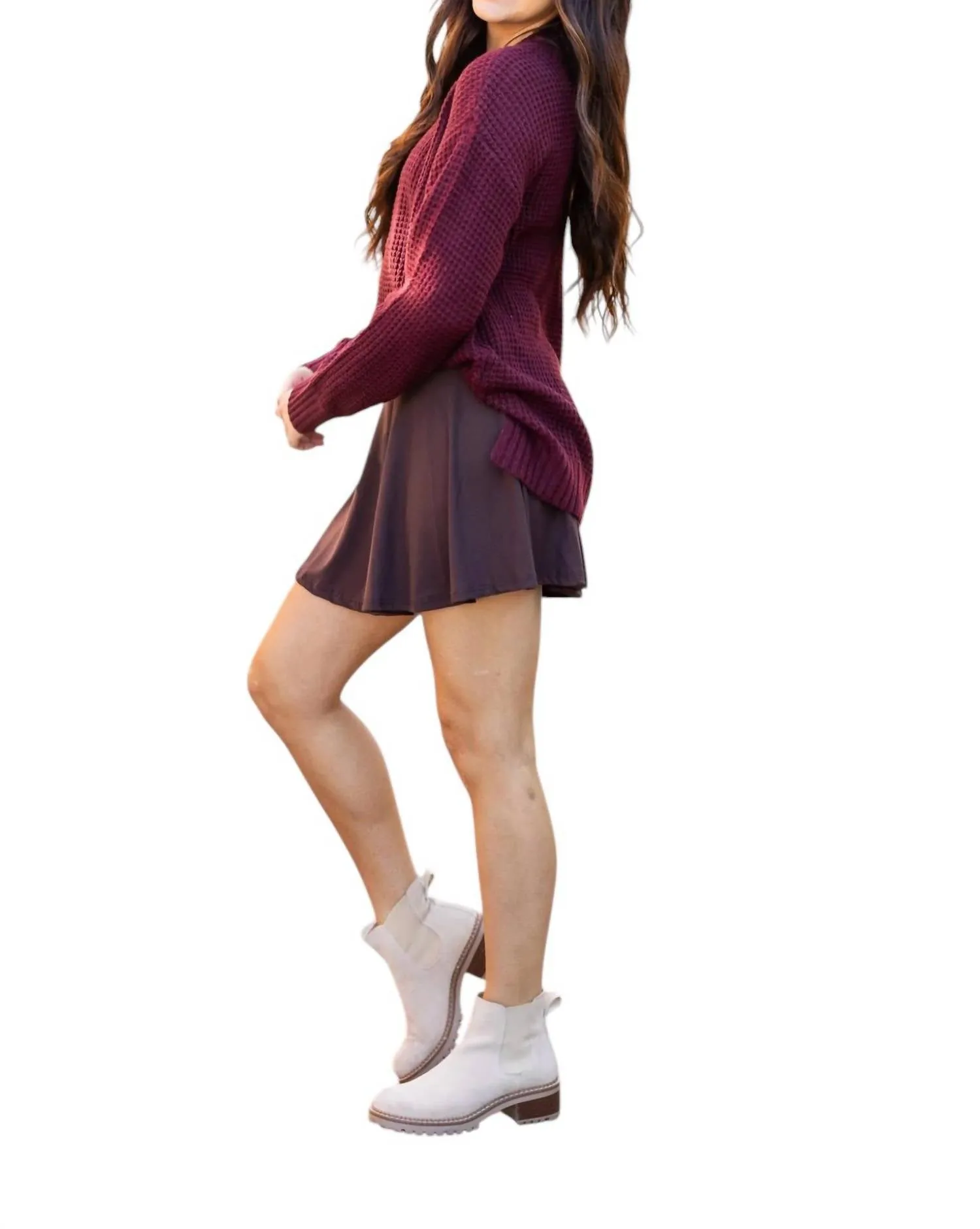 Britt Skort With Pocket In Brown