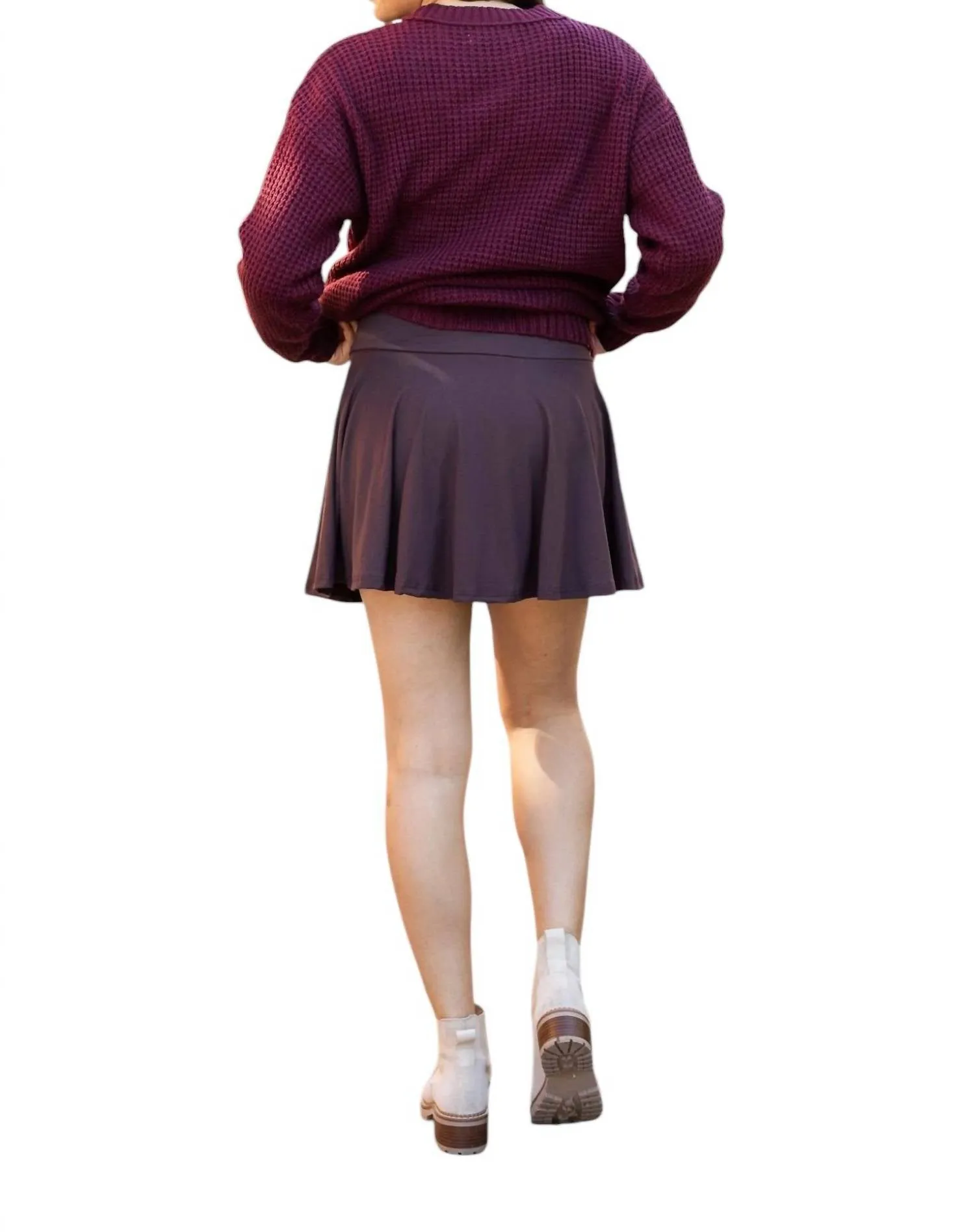 Britt Skort With Pocket In Brown