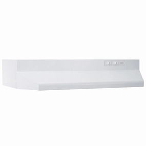 Broan 403001 Broan 30-Inch Ducted Under-Cabinet Range Hood, 160 Cfm, White Ventilation Range Hoods high suction kitchen exhaust hood