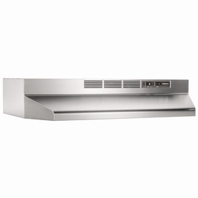 Broan 412404 Broan 24-Inch Ductless Under-Cabinet Range Hood, Stainless Steel Ventilation Range Hoods high suction kitchen exhaust hood