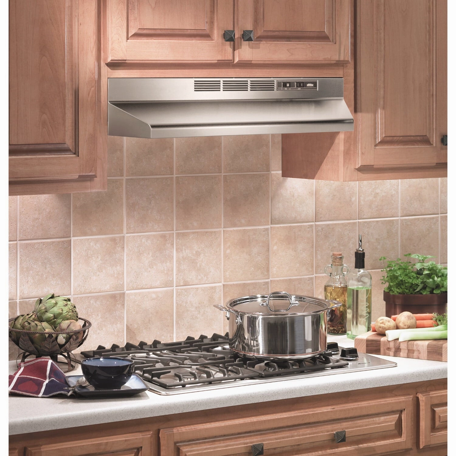 Broan 412404 Broan 24-Inch Ductless Under-Cabinet Range Hood, Stainless Steel