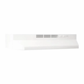 Broan 413001L 30" Ductless Under-Cabinet Range Hood With Light In White Ventilation Range Hoods high suction kitchen exhaust hood
